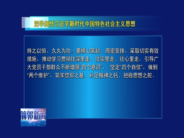 深学细悟习近平新时代中国特色社会主义思想