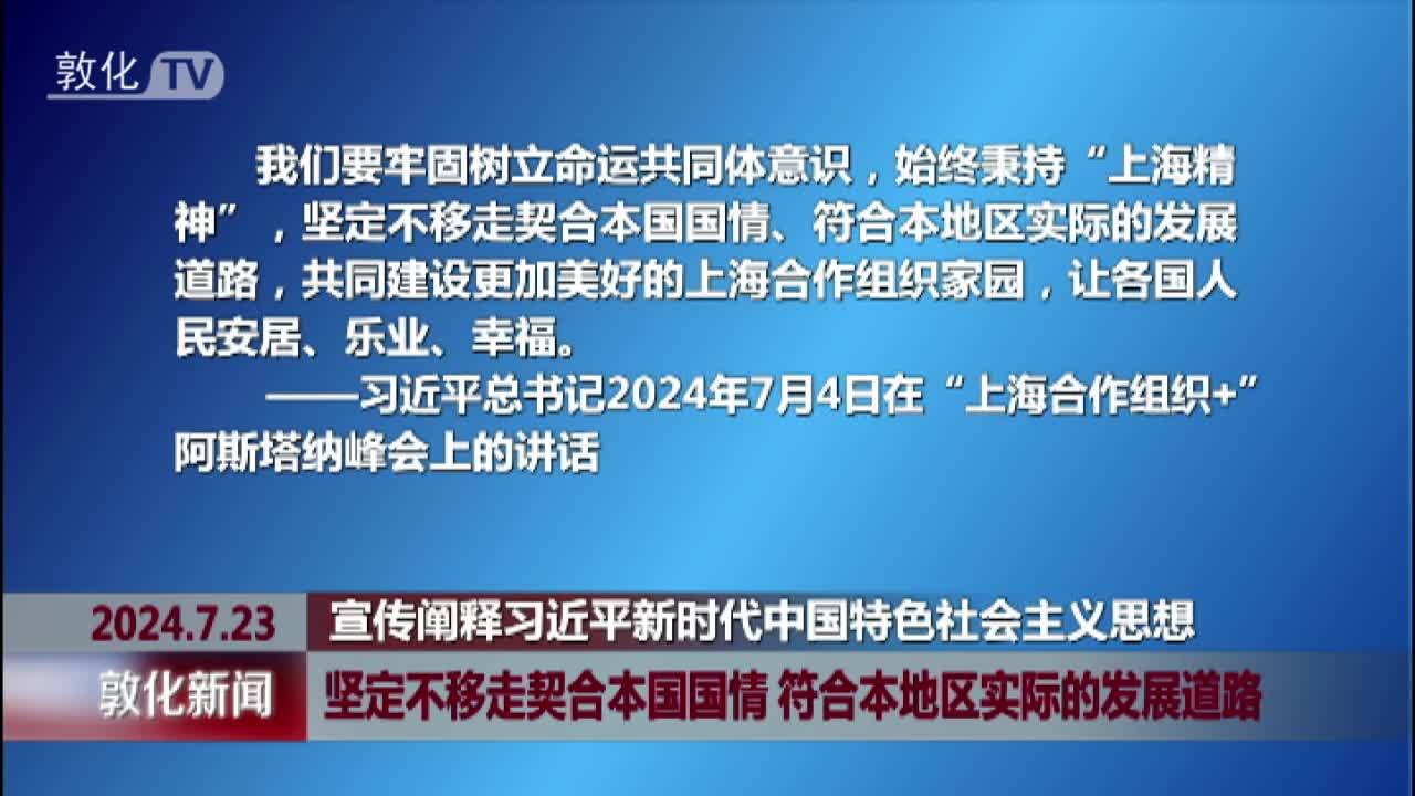 坚定不移走契合本国国情 符合本地区实际的发展道路