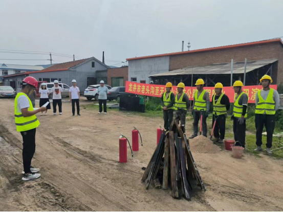 龙井市交通运输局组织开展国省干线及农村公路在建项目防火应急演练