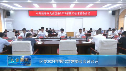 区委2024年第13次常委会会议召开