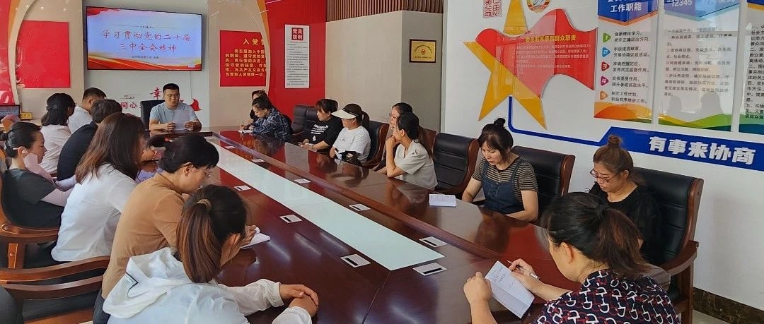 【专题学习】深学细悟全会精神 砥砺青春挺膺担当——瓮声街道团工委认真学习党的二十届三中全会精神