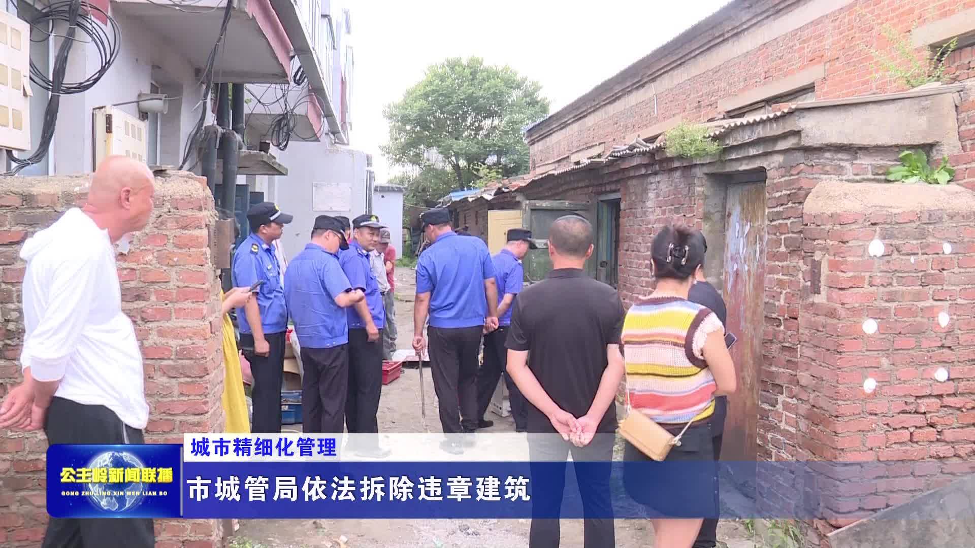 【城市精细化管理】市城管局依法拆除违章建筑