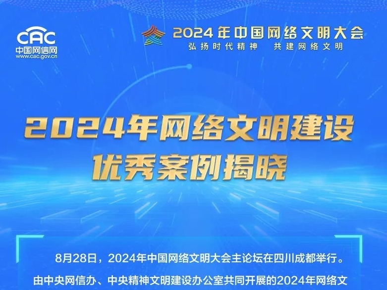 点赞！2024年网络文明建设优秀案例揭晓