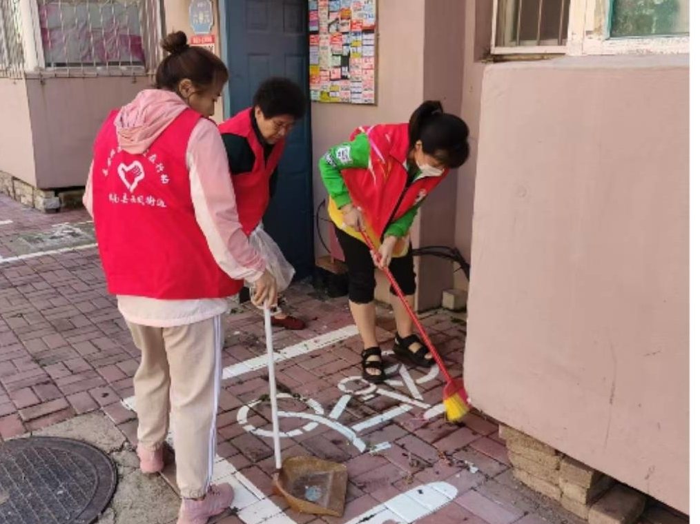 辉南县西凤街道泰安社区常态化开展精神文明创建活动