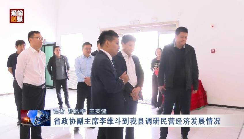 省政协副主席李维斗到我县调研民营经济发展情况