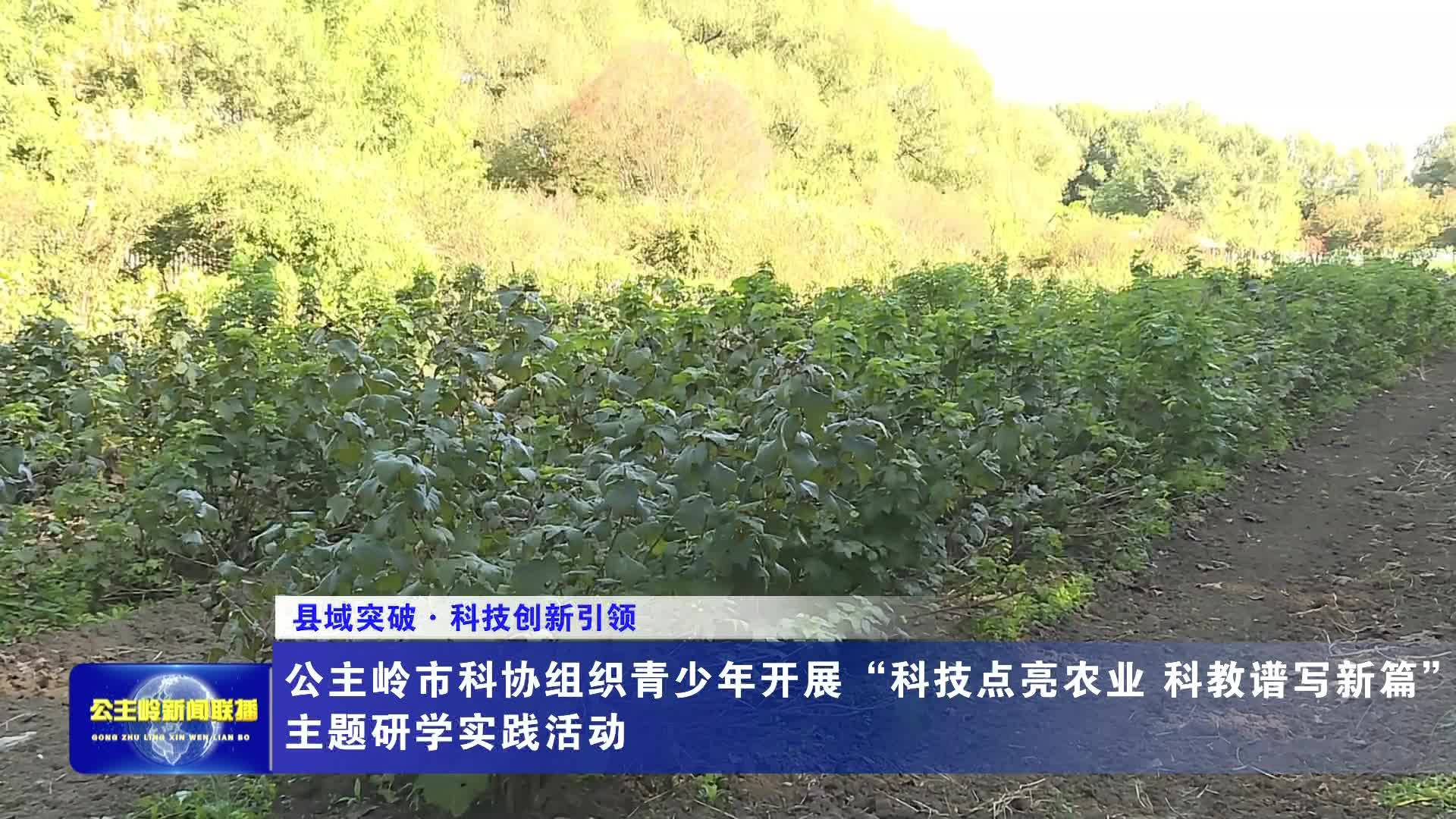 【县域突破·科技创新引领】公主岭市科协组织青少年开展“科技点亮农业 科教谱写新篇”主题研学实践活动