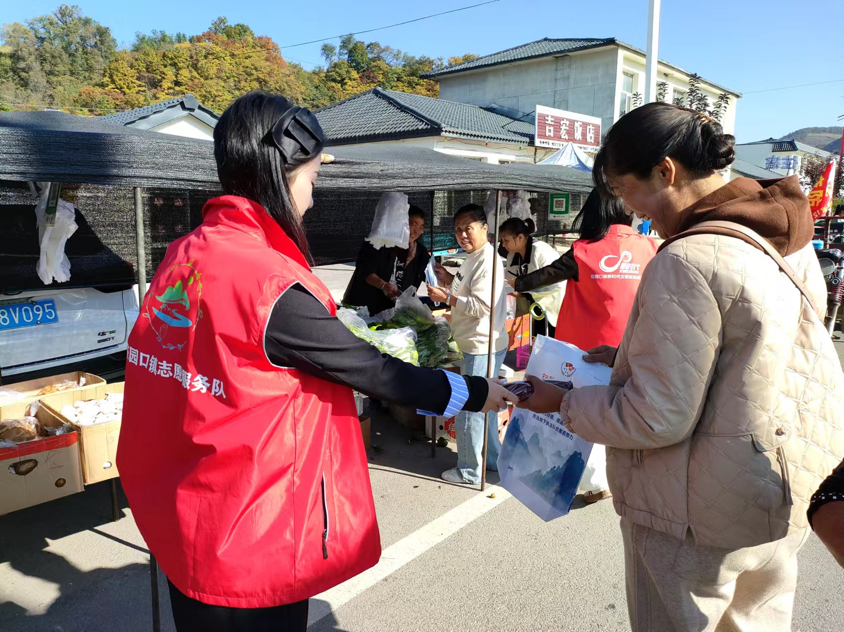 共建平安社会  共享法治阳光--花园口镇开展《反有组织犯罪法》宣传活动