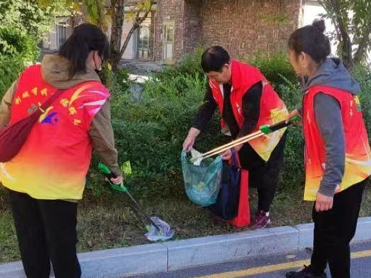 辉南县东凤街道兴工社区开展“环境卫生你我共建 小区整洁人人共享”“三长”活动日主题活动