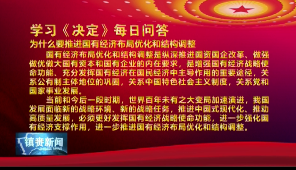 学习《决定》每日问答 |为什么要推进国有经济布局优化和结构调整
