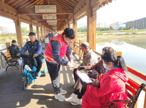 龙井市梨园街道梨园社区开展“反诈禁赌齐宣传，安全防范入人心”主题宣传活动