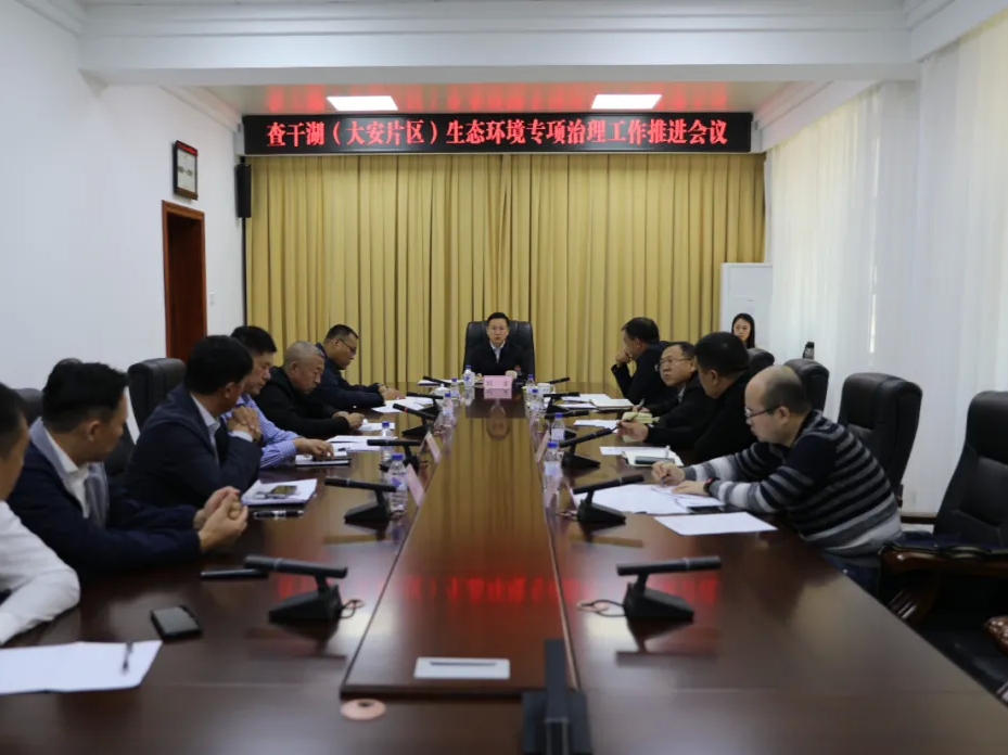 市委书记刘宏主持召开查干湖（大安片区）生态环境专项治理工作第6次推进会议