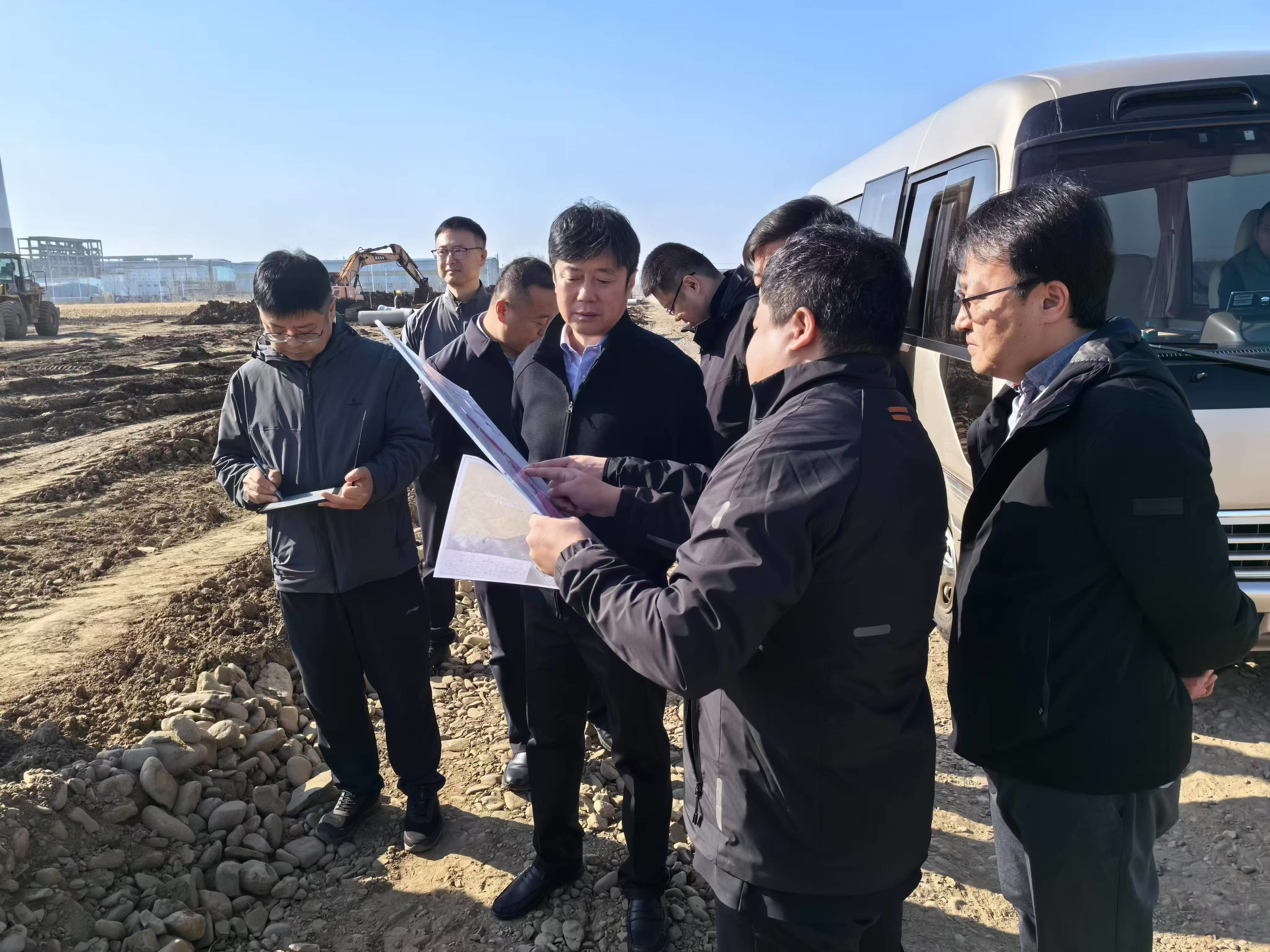 张林国实地调研示范区在建项目建设情况