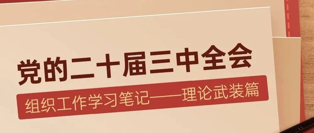 三中全会组织工作学习笔记——理论武装篇