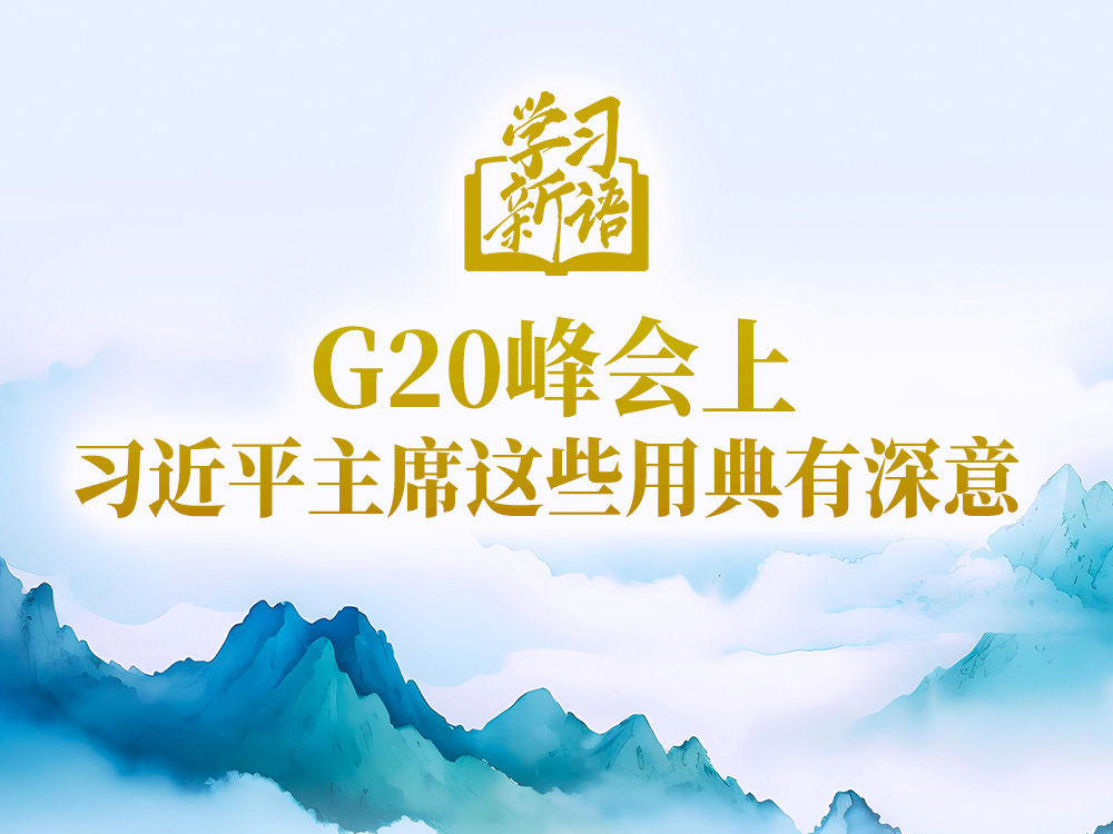 G20峰会上，习近平主席这些用典有深意