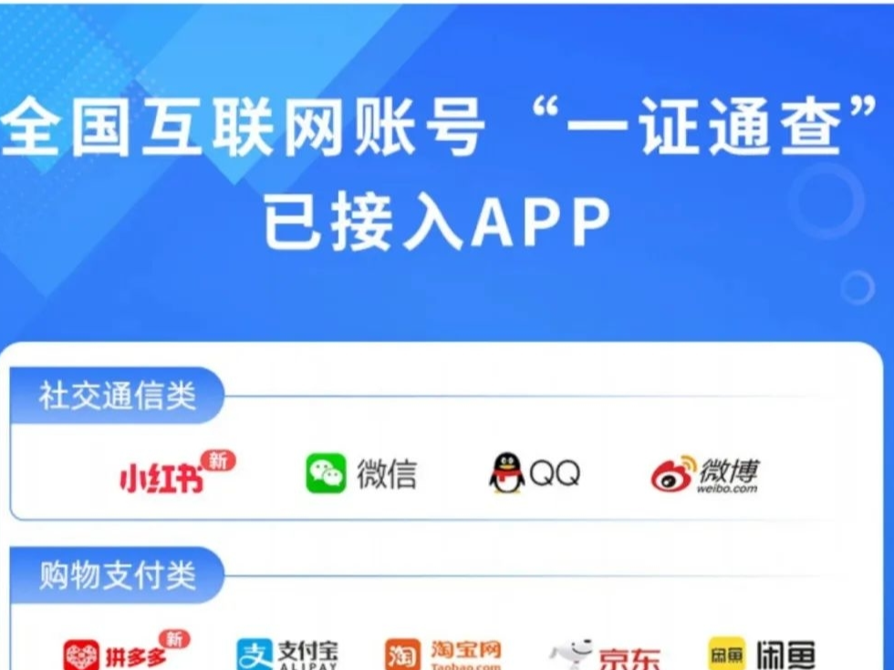 你名下关联了多少账号？快来这里“一证通查”→