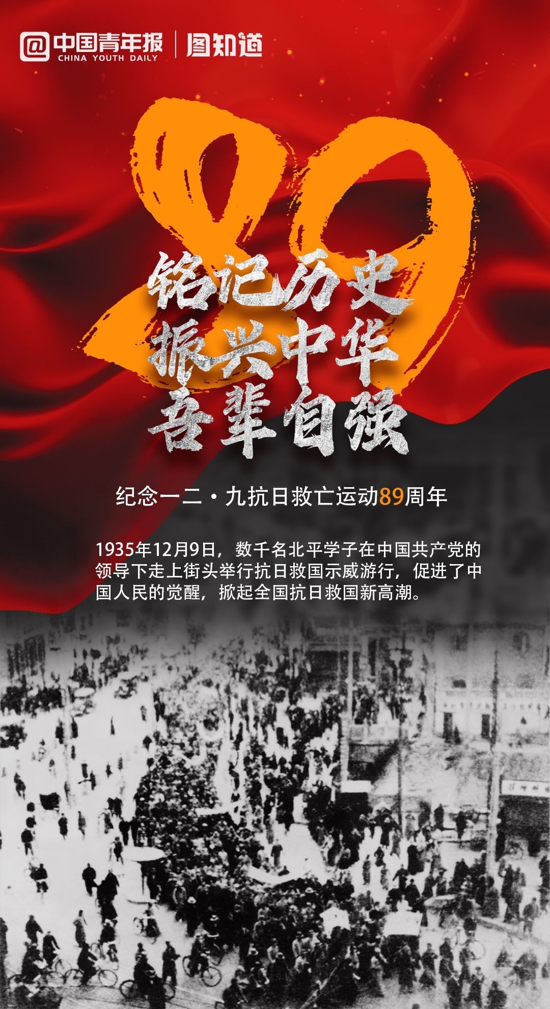 图知道｜铭记历史 吾辈自强：纪念一二·九运动89周年