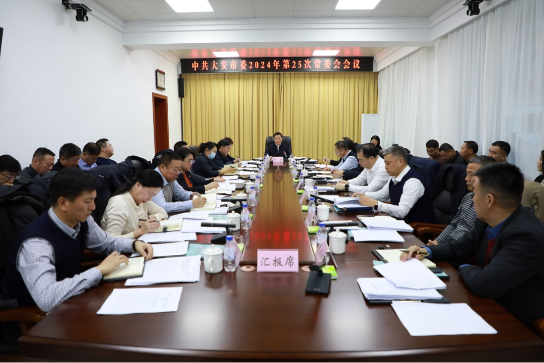 市委2024年第25次常委会会议召开