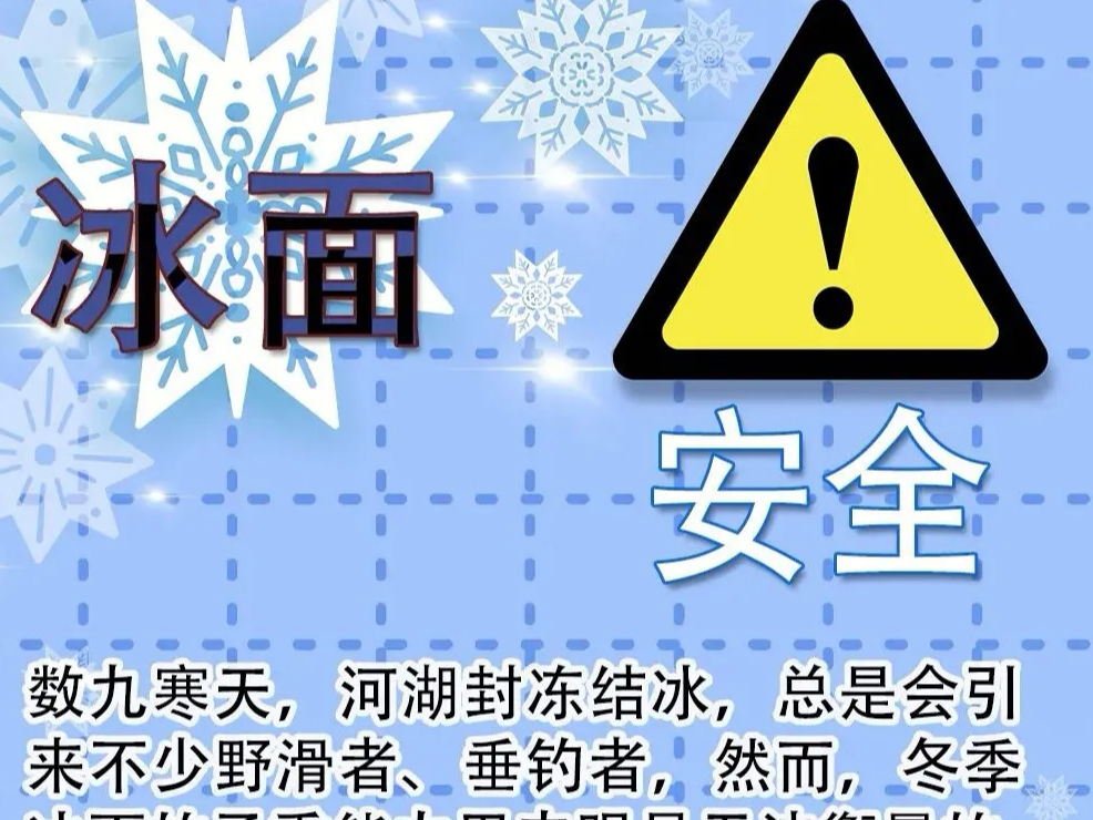 冬季冰面安全提示