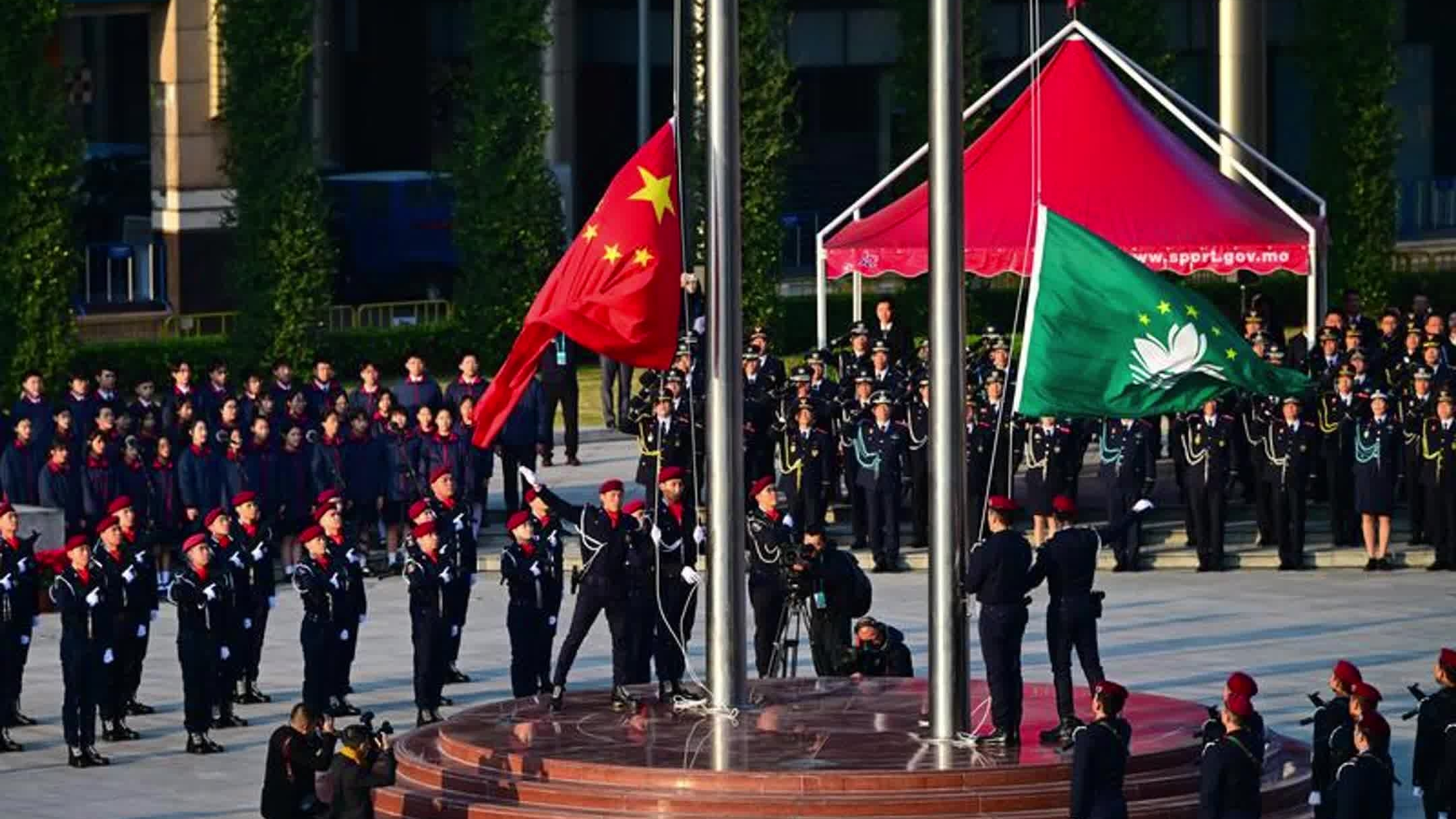 澳门隆重举行升旗仪式庆祝回归祖国25周年