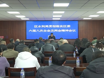 【贯彻落实区委全会和区“两会”精神】区水利局召开贯彻落实区委六届八次全会和区“两会”精神专题会议