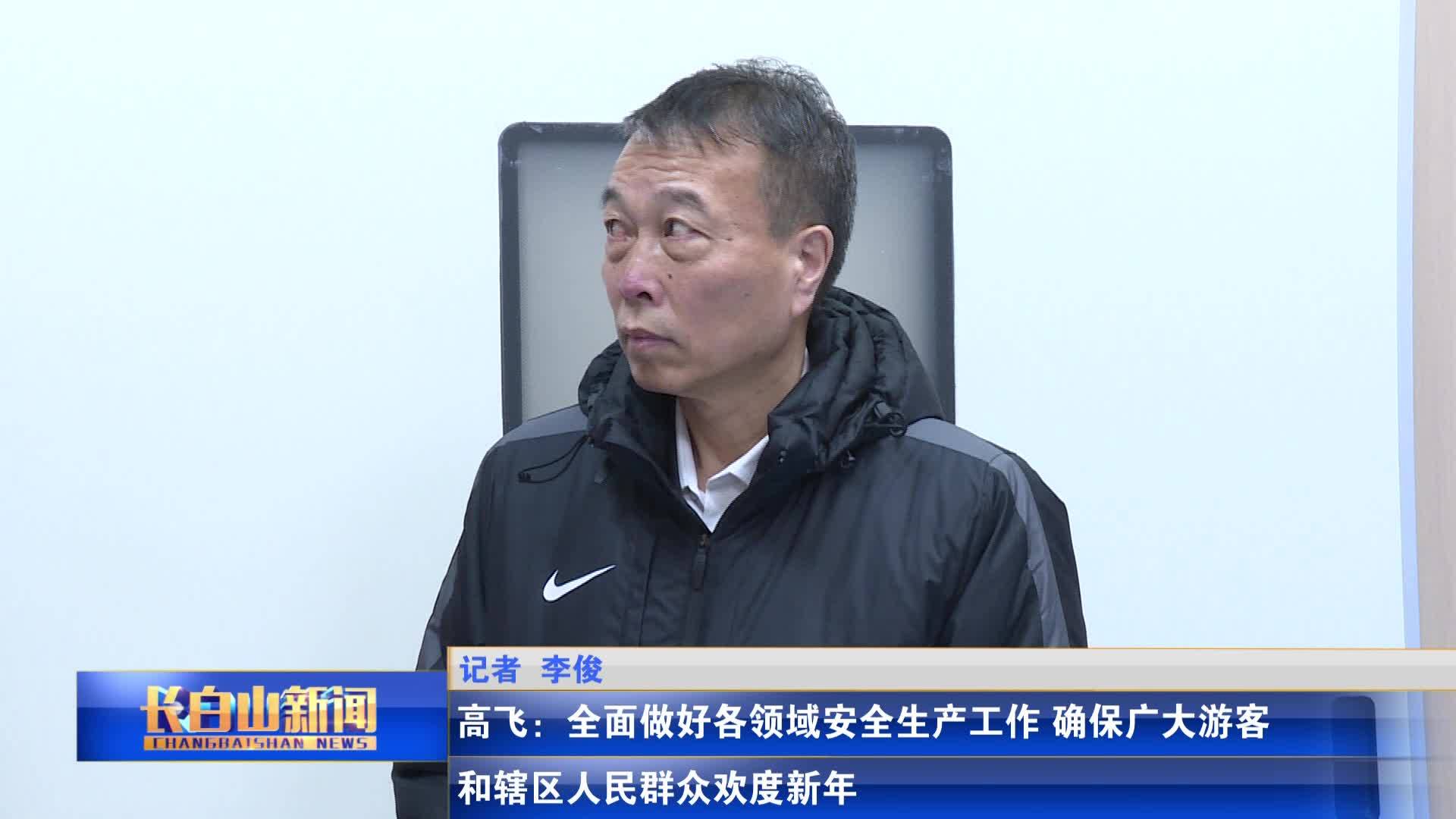 高飞：全面做好各领域安全生产工作 确保广大游客