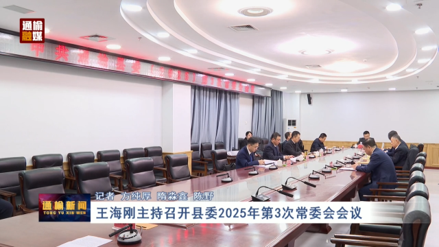 王海刚主持召开县委2025年第3次常委会会议