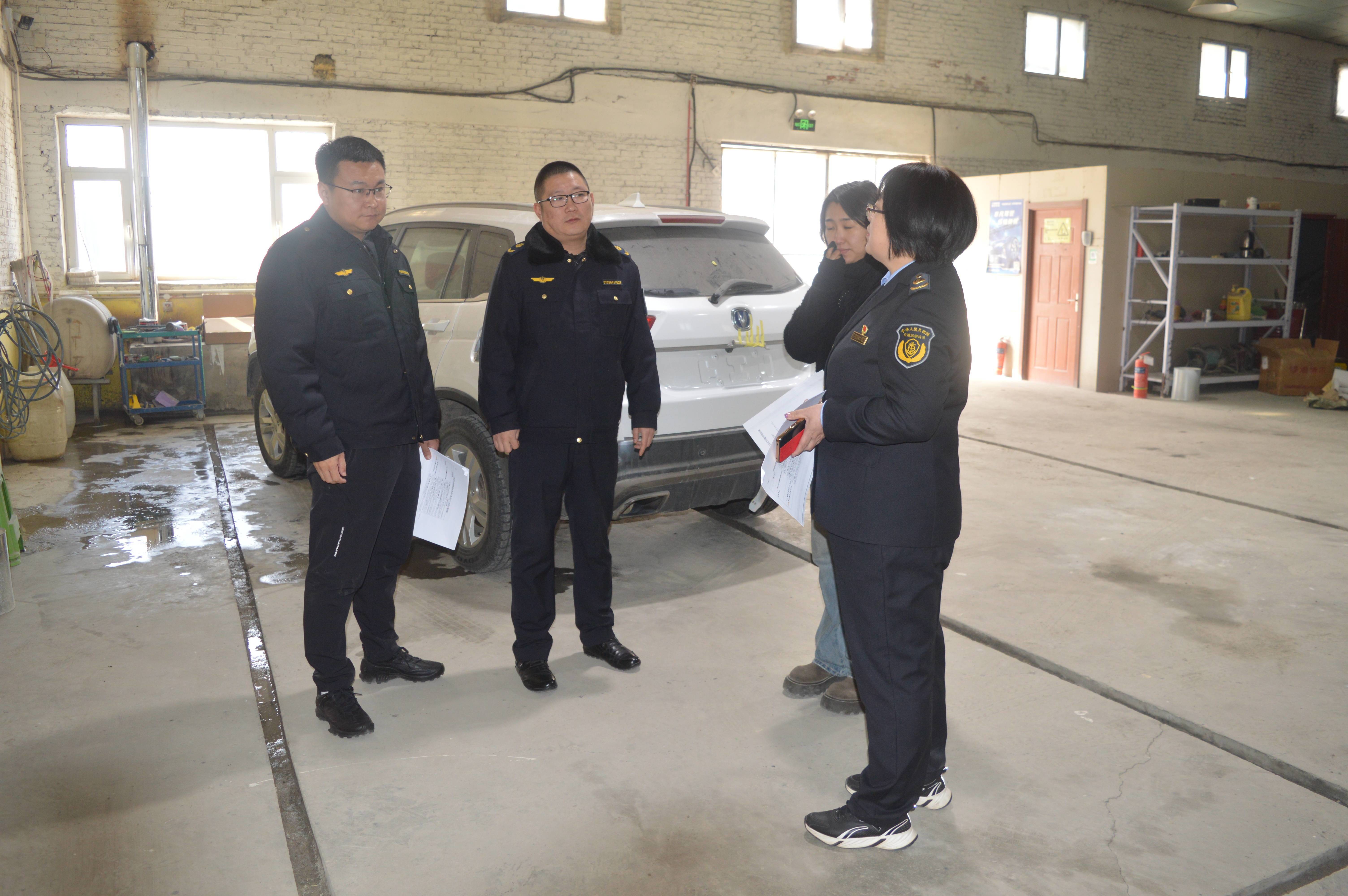 伊通县交通运输综合行政执法大队开展机动车维修行业安全检查