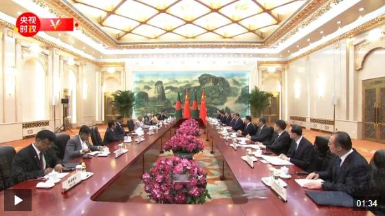 独家视频丨习近平：中孟两国人民友好交往源远流长