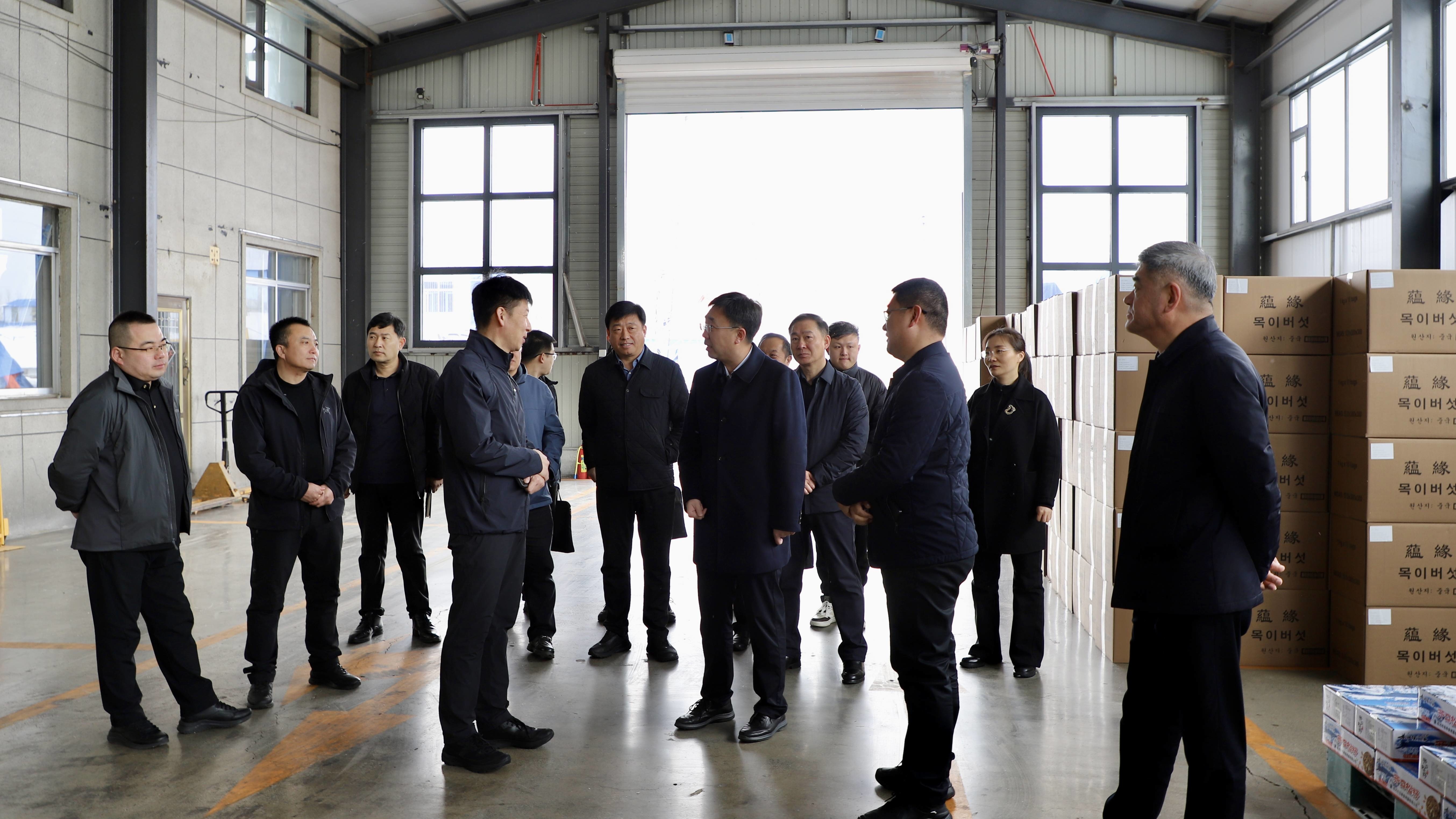 蛟河市委书记靳明到黄松甸镇调研基层党组织建设和产业发展等工作