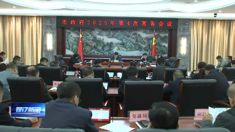 市政府2025年第4次常务会议召开