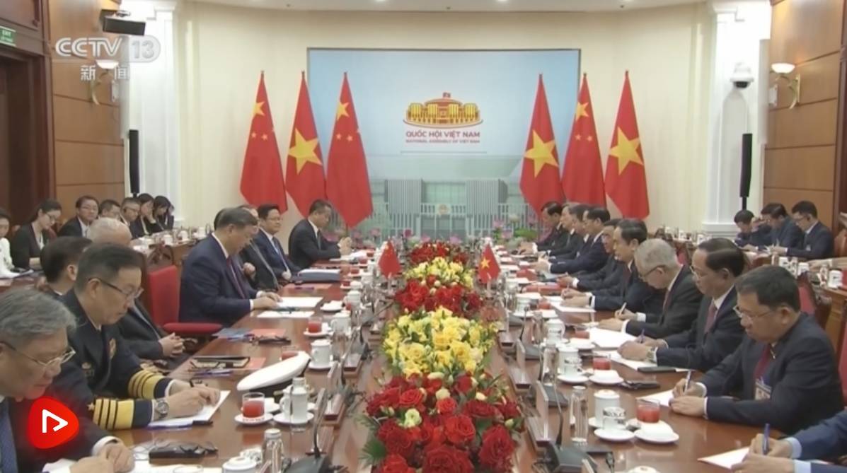 习近平会见越南国会主席陈青敏