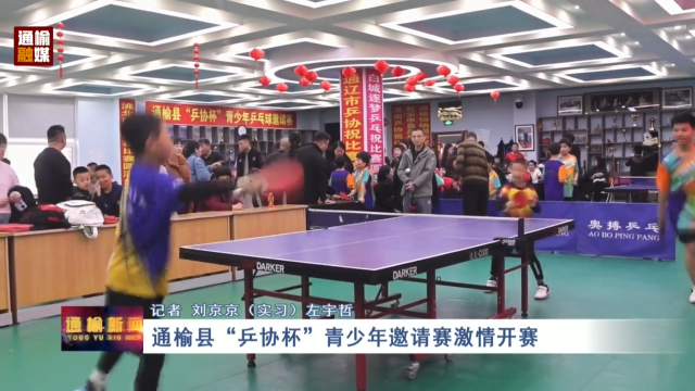 通榆县“乒协杯”青少年邀请赛激情开赛