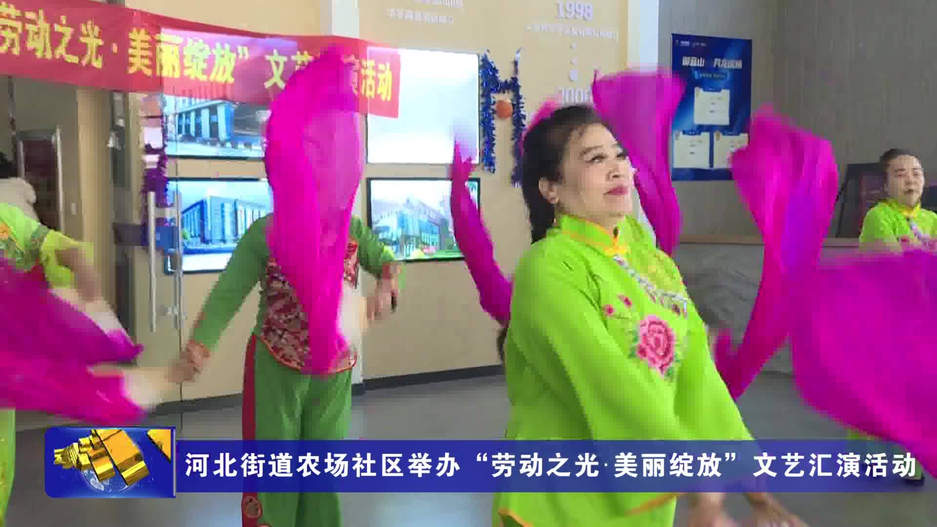 河北街道农场社区举办“劳动之光·美丽绽放”文艺汇演活动
