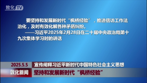 坚持和发展新时代“枫桥经验”