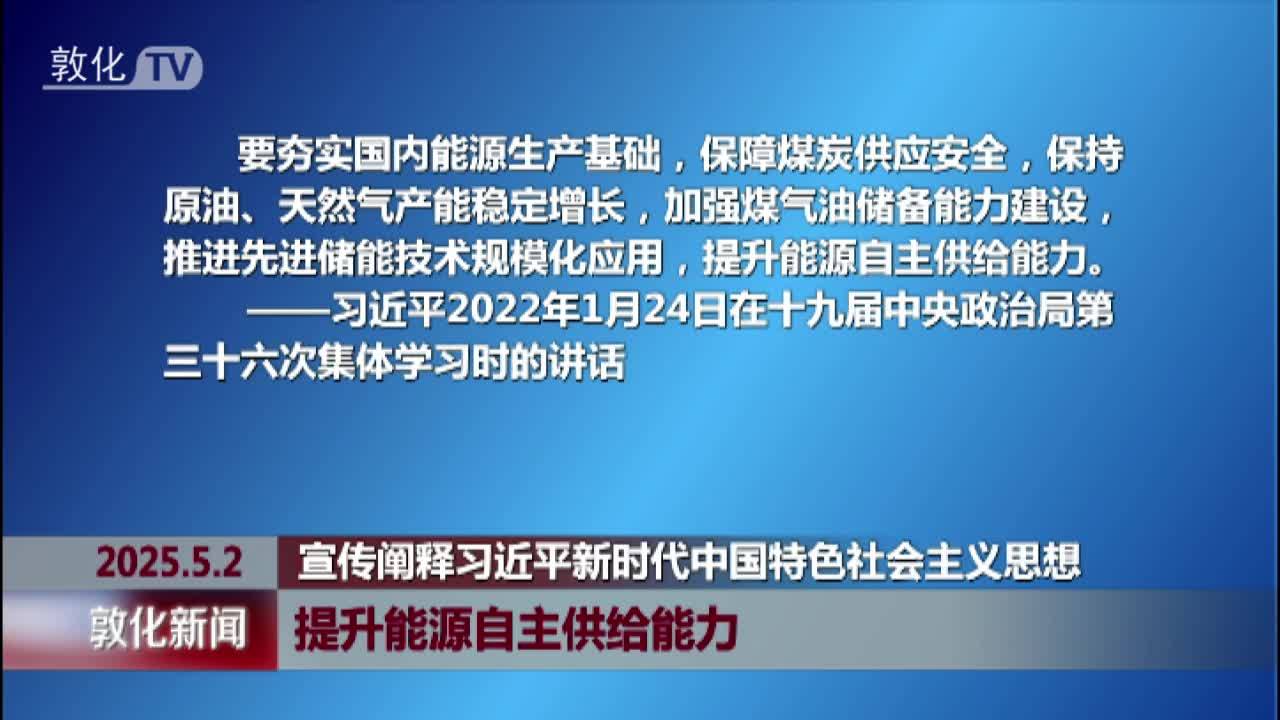 提升能源自主供给能力