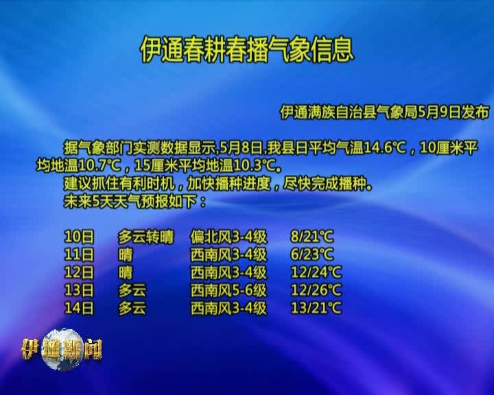 伊通春耕春播气象信息