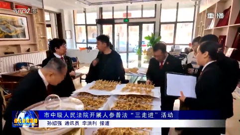 市中级人民法院开展人参普法“三走进”活动
