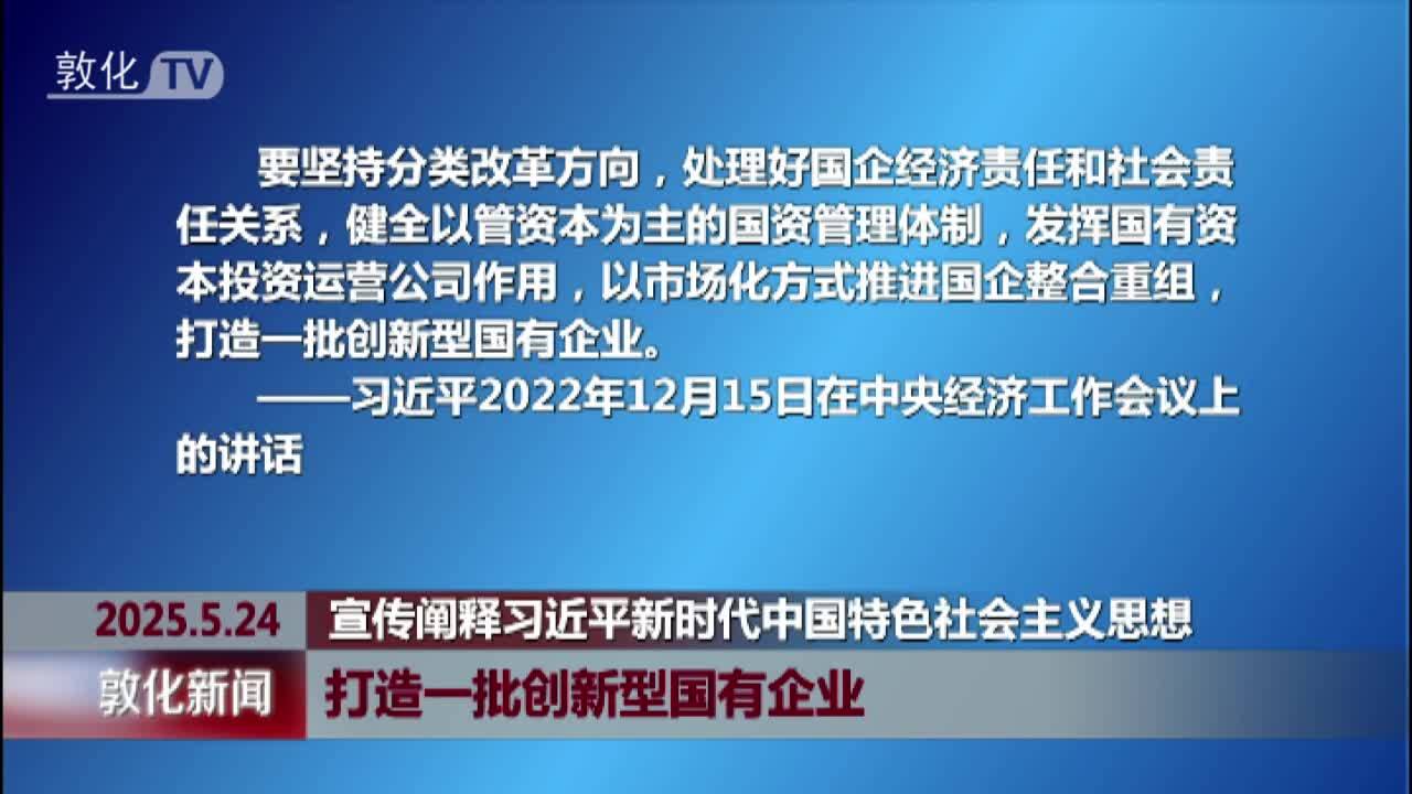 打造一批创新型国有企业