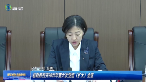 辉南县政府召开2025年第六次党组（扩大）会议