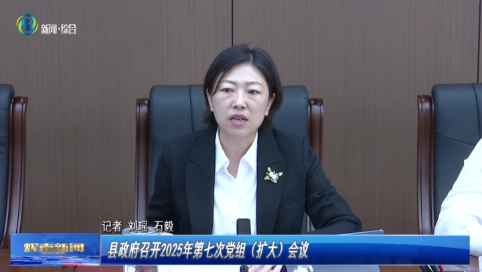 辉南县政府召开2025年第七次党组(扩大)会议