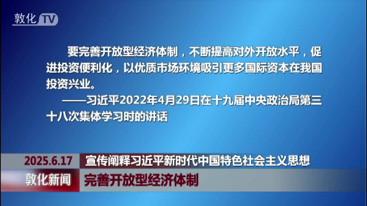 完善开放型经济体制