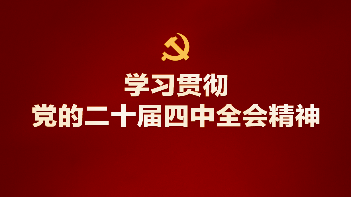 学习贯彻党的二十届四中全会精神