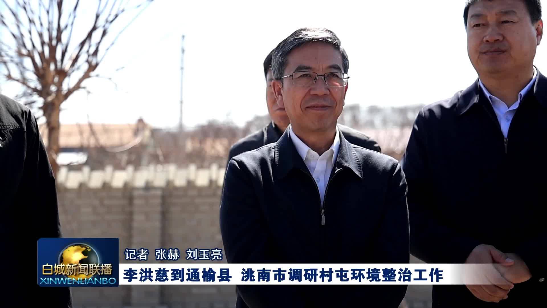 李洪慈到通榆县 洮南市调研村屯环境整治工作