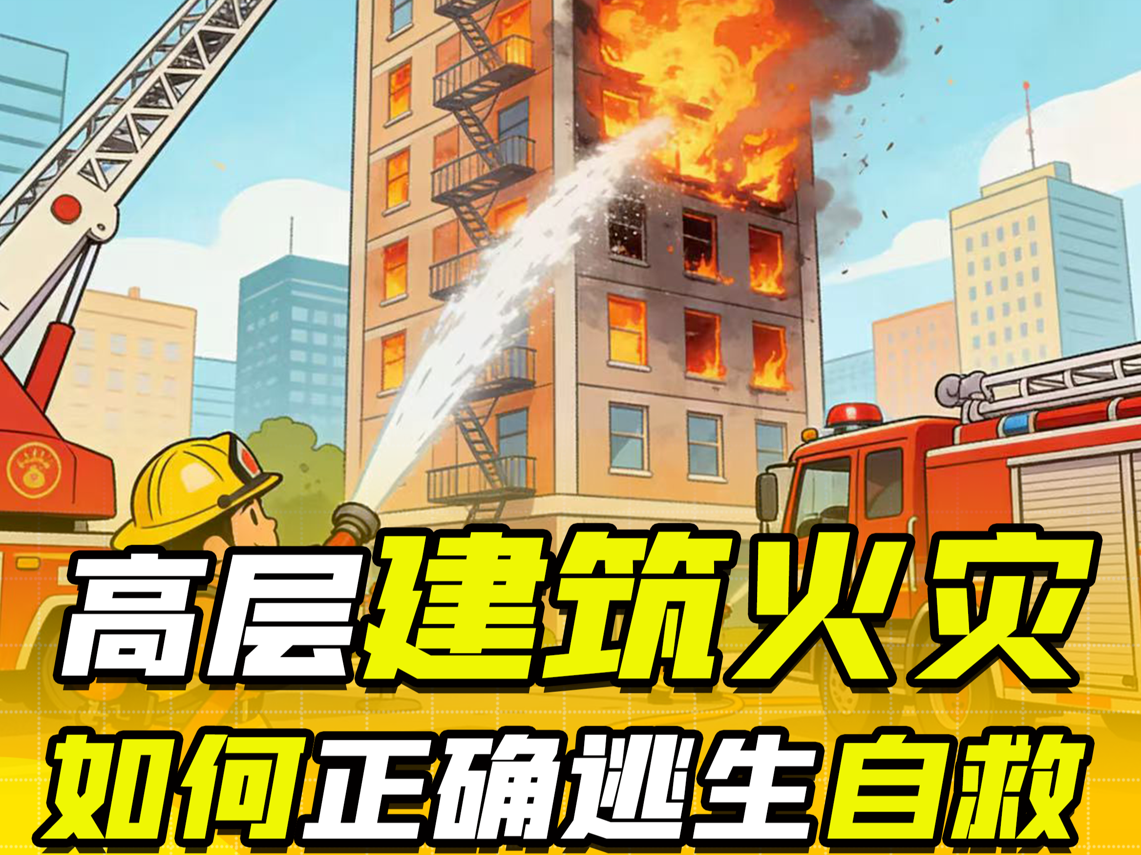 高层建筑火灾如何正确逃生自救