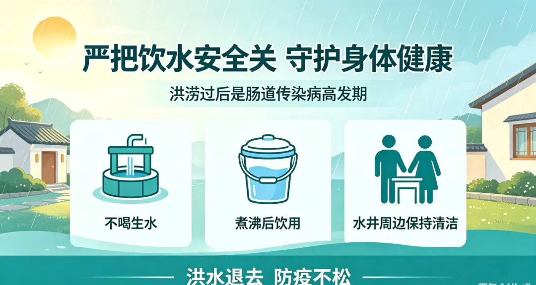 洪涝过后生活饮用水消毒提示