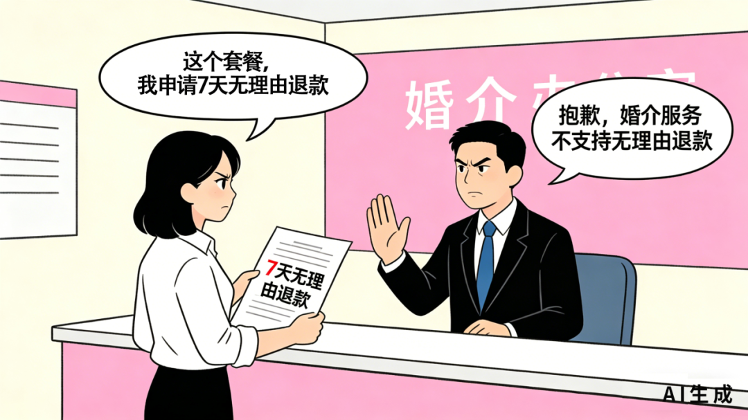 冲动&ldquo;下单&rdquo;婚介服务，能&ldquo;七日内无理由退款&rdquo;吗？丨涉民生典型案例宣传展示
