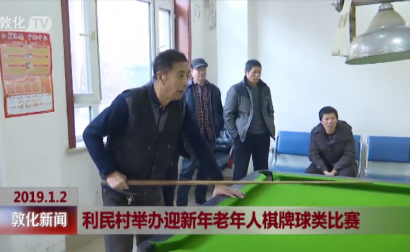 利民村举办迎新年老年人棋牌球类比赛