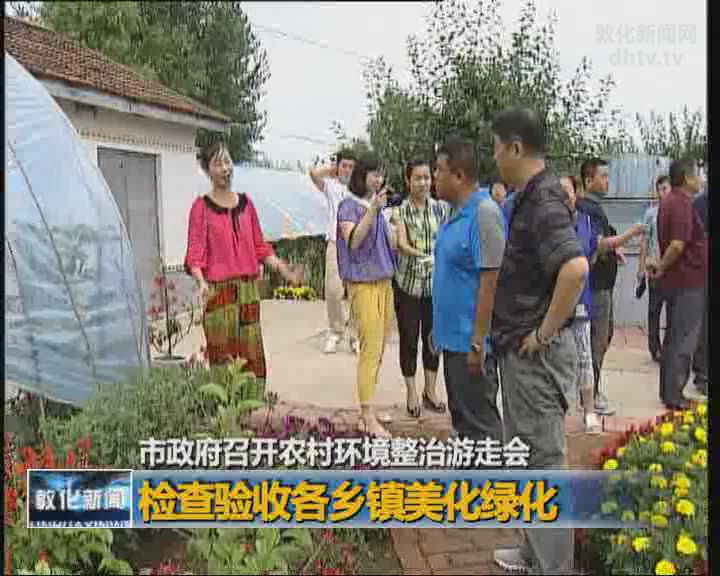市政府召开农村环境整治游走会