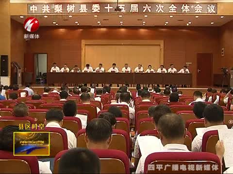 中共梨树县第十五届委员会第六次全体会议召开