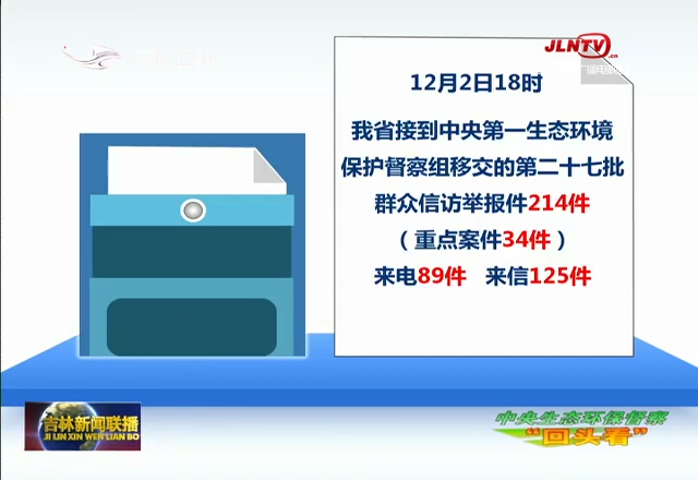 【中央生态环保督察“回头看”】中央生态环保督察组向我省移交第二十七批群众信访举报件214件